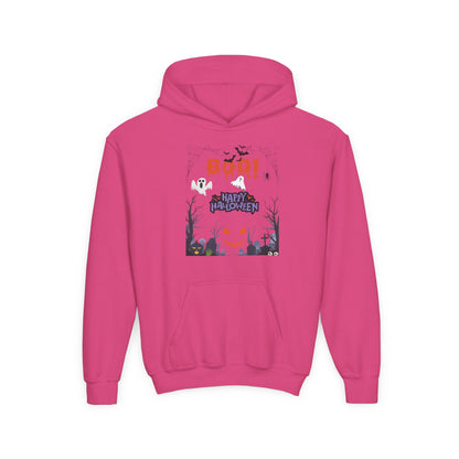 Kids Whispers in the Pumpkin Patch Heavy Blend Cozy Hoodie