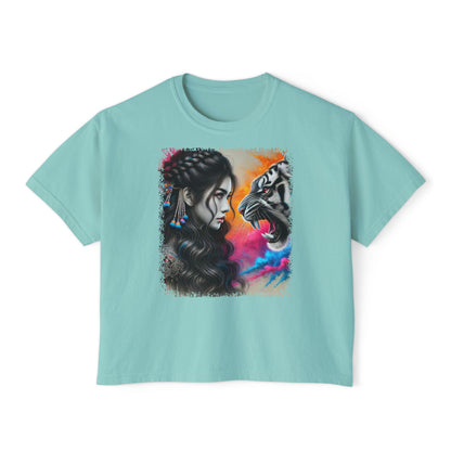 PERSONALIZE Tiger’s Mirror Oversized Boxy Fit Graphic T-shirt