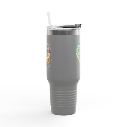 Ukrainian Girl Forever Insulated Travel Mug, 40oz