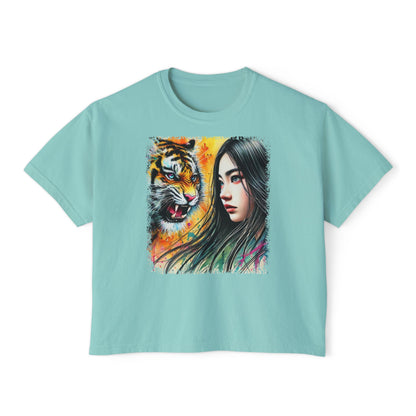 PERSONALIZE Unshaken by Stripes - Oversized Boxy Fit Graphic T-shirt
