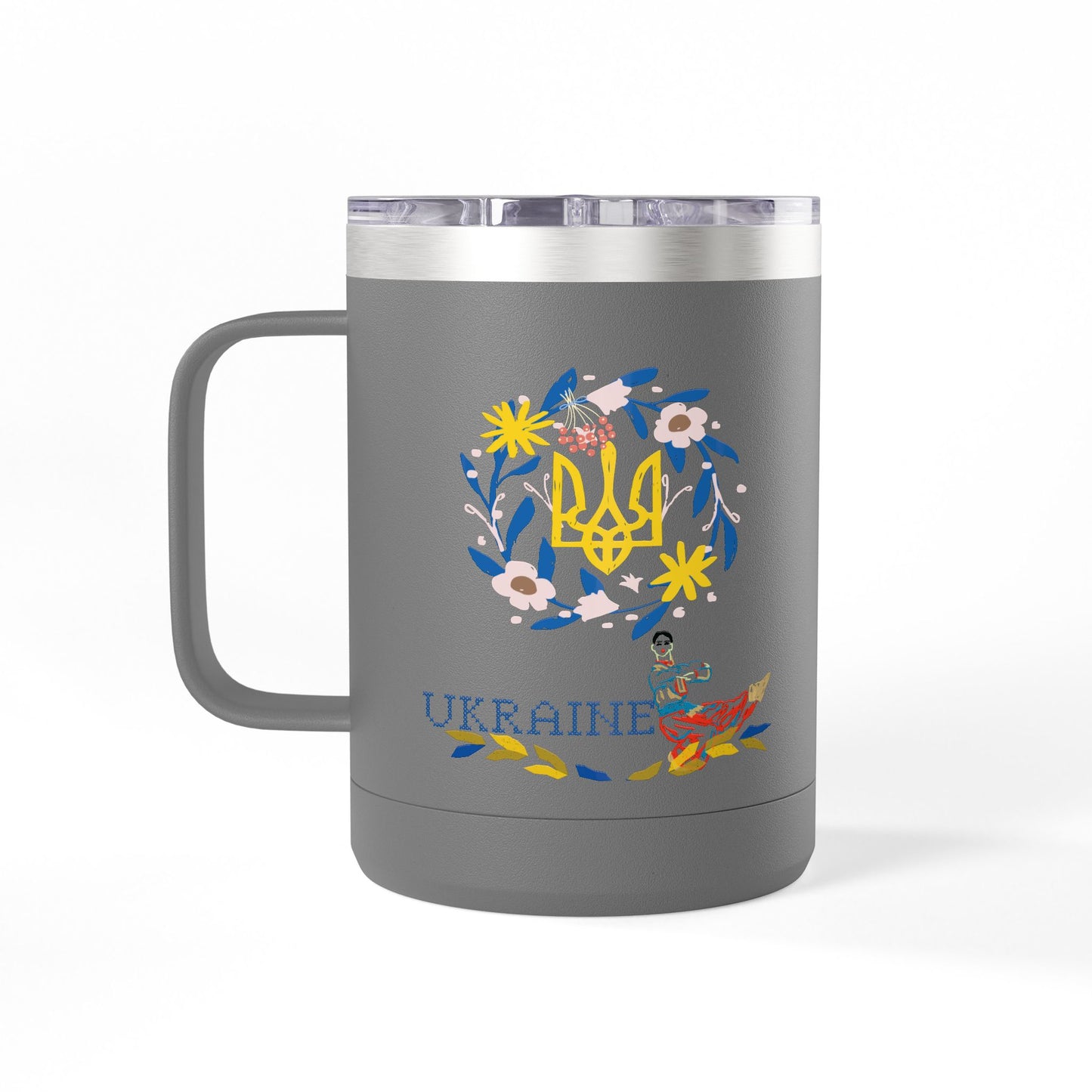 Ukrainian Kozak  Mug Tumbler, 15oz