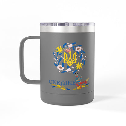 Ukrainian Kozak  Mug Tumbler, 15oz
