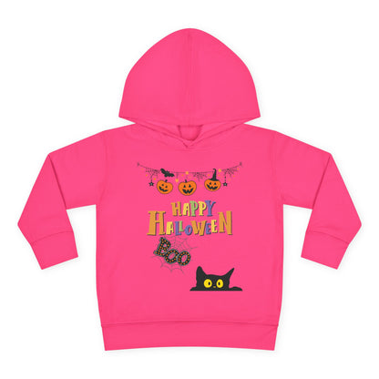 Toddler Black Cat & Pumpkin Patch Fleece Hoodie