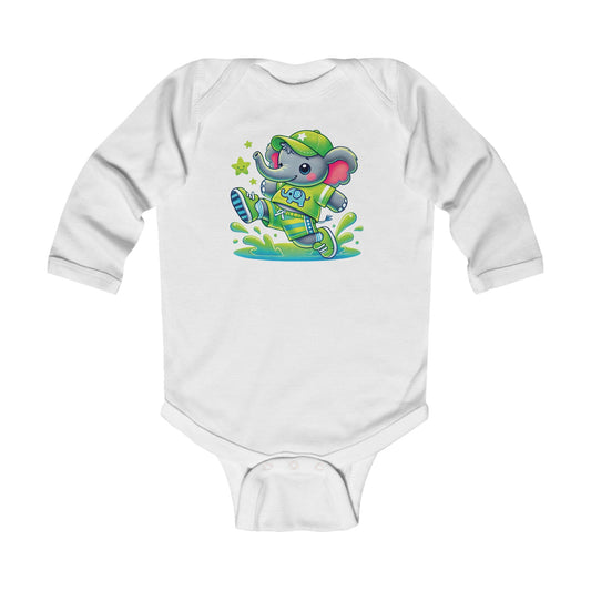 Baby Bright Stars & Big Smiles Long Sleeve Bodysuit