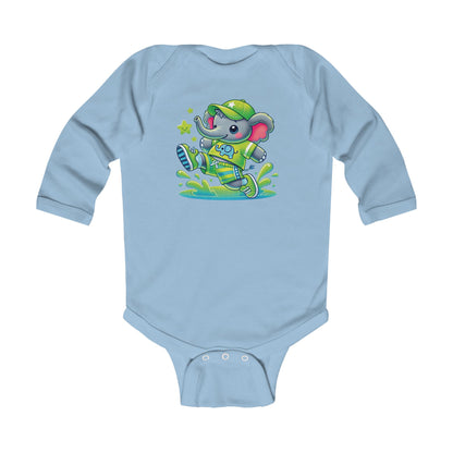 Baby Bright Stars & Big Smiles Long Sleeve Bodysuit