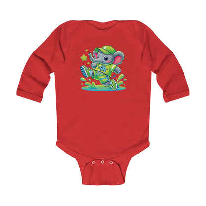 Baby Bright Stars & Big Smiles Long Sleeve Bodysuit
