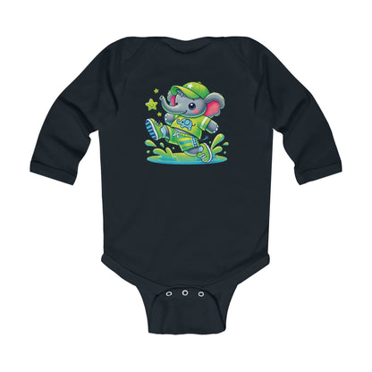 Baby Bright Stars & Big Smiles Long Sleeve Bodysuit