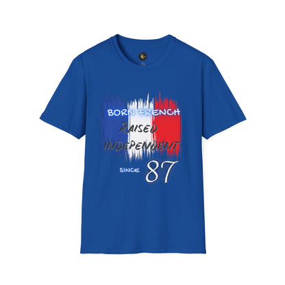 PERSONALIZE Born French Unisex Cotton T-Shirt - Independent Spirit Tee