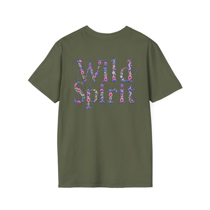 Wild Spirit Butterfly V-Neck Tee for Women