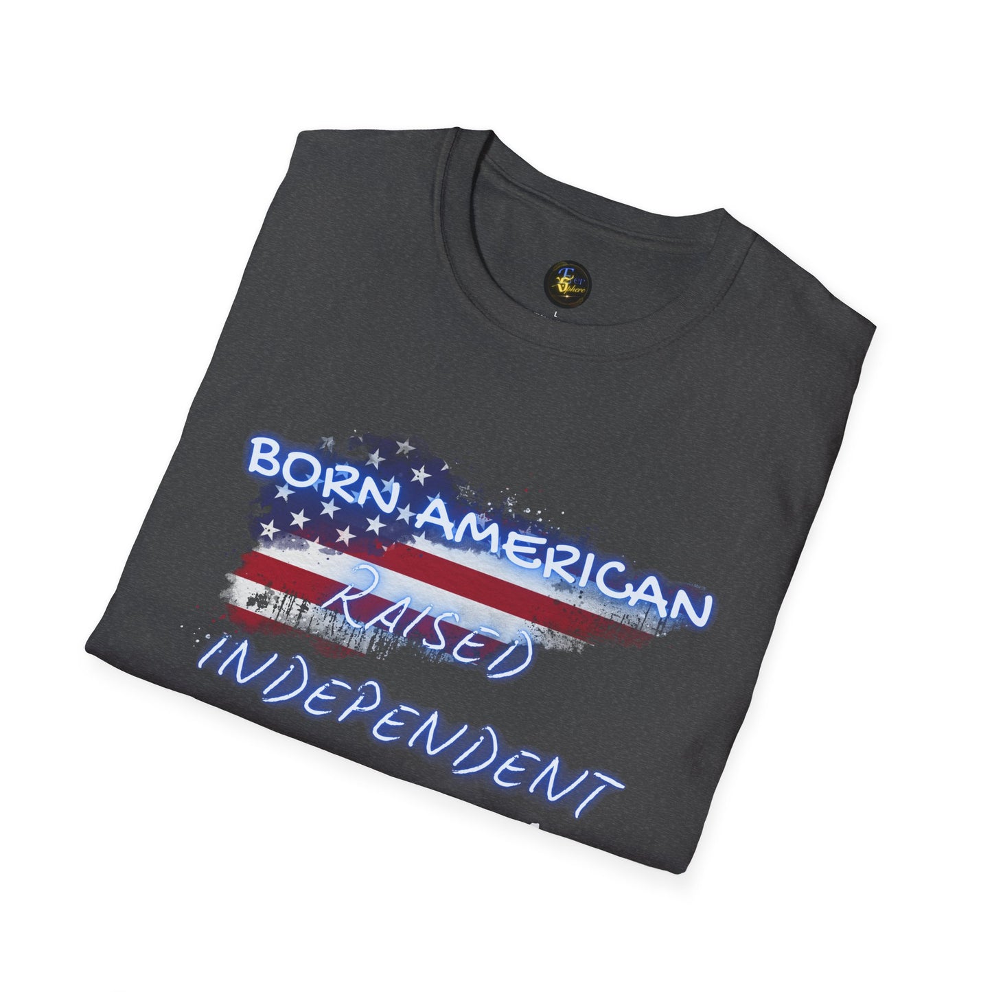 PERSONALIZE Born American Unisex Cotton T-Shirt - Independent Spirit Tee