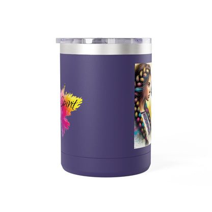 Ukrainian Wild Spirit Girl Mug Tumbler, 15oz