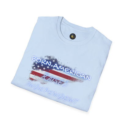 PERSONALIZE Born American Unisex Cotton T-Shirt - Independent Spirit Tee