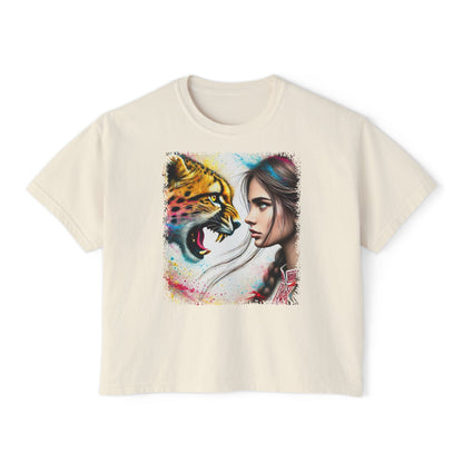 PERSONALIZE Eye to Eye with Velocity - Oversized Boxy Fit Graphic T-shirt