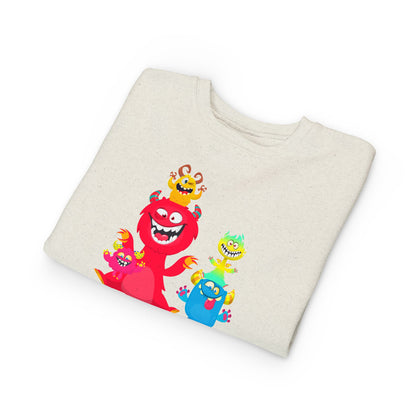 Toddler Colorful Monsters Sweatshirt