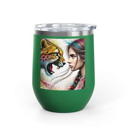 Ukrainian Wild Spirit Girl Travel Mug   Size 12oz