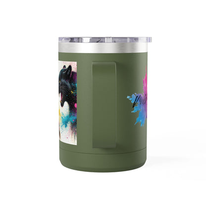 Ukrainian Wild Spirit Girl Mug Tumbler, 15oz