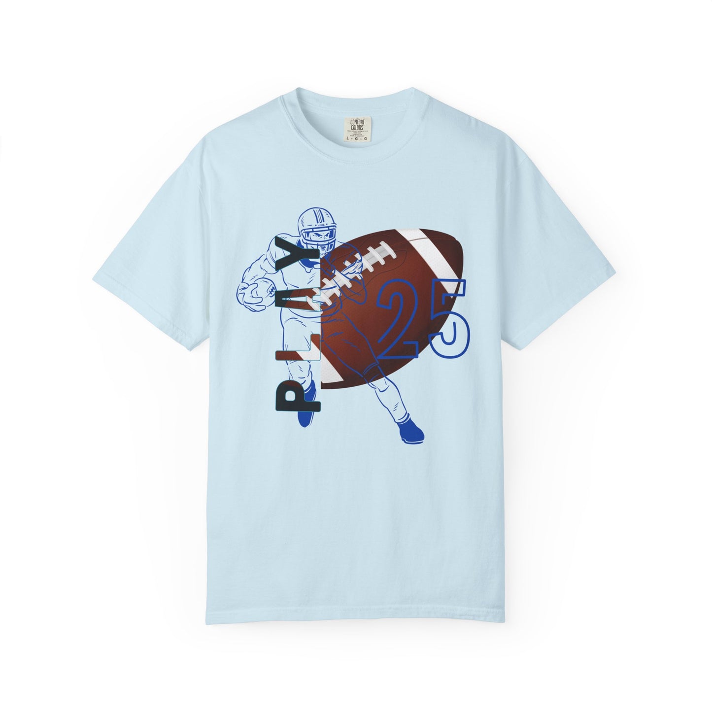 Personalize Unisex Football Garment-Dyed T-shirt