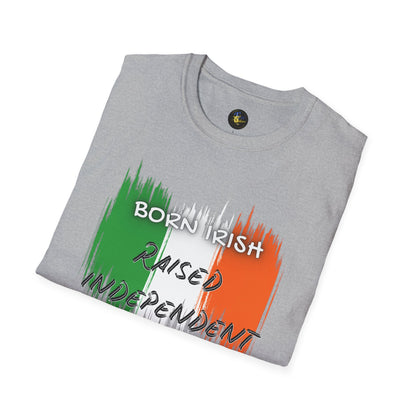 PERSONALIZE Born Irish Unisex Cotton T-Shirt - Independent Spirit Tee