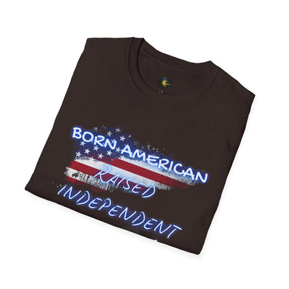 PERSONALIZE Born American Unisex Cotton T-Shirt - Independent Spirit Tee
