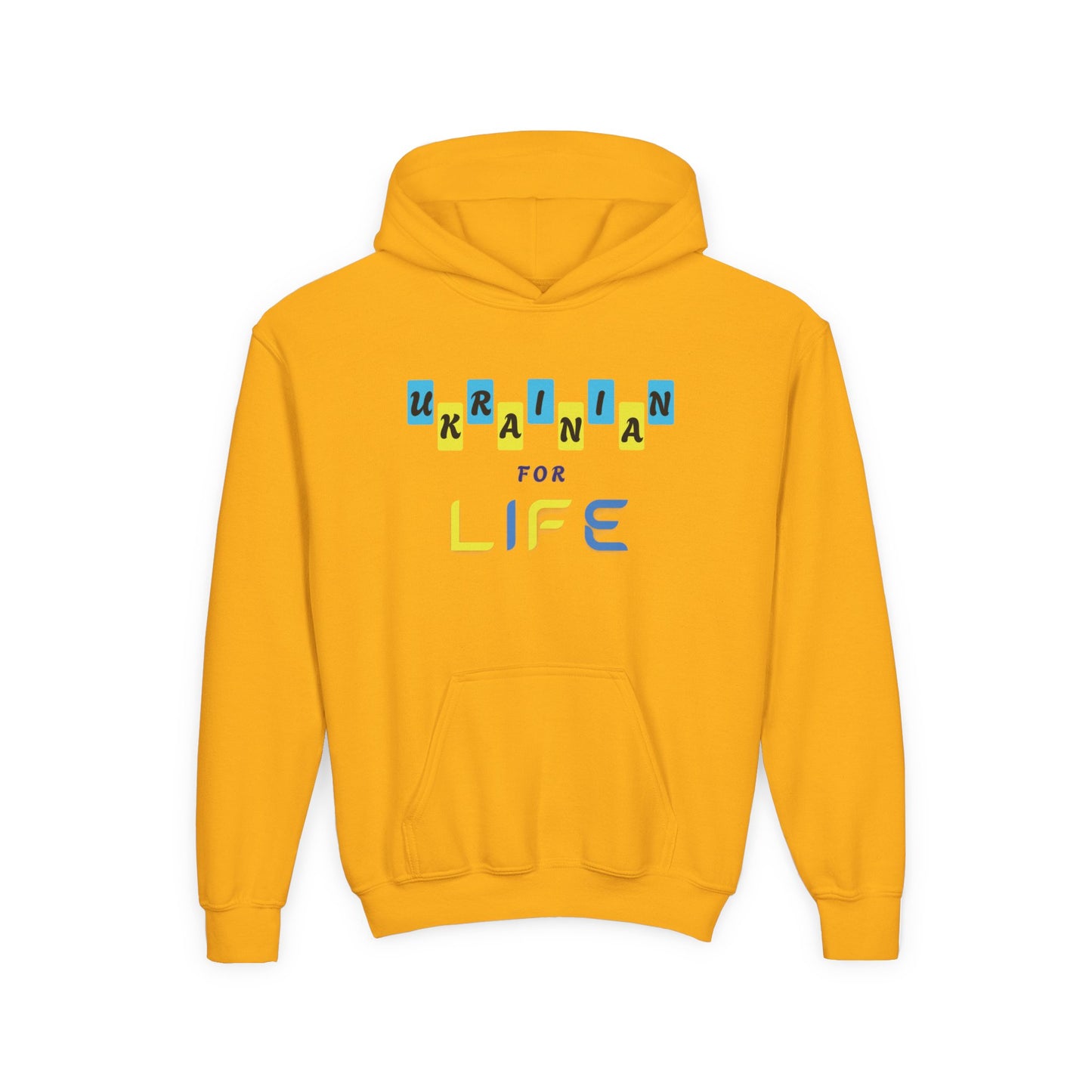 Kids Ukrainian for Life Heavy Blend Cozy Hoodie