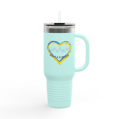 Ukrainian Girl Forever Insulated Travel Mug, 40oz
