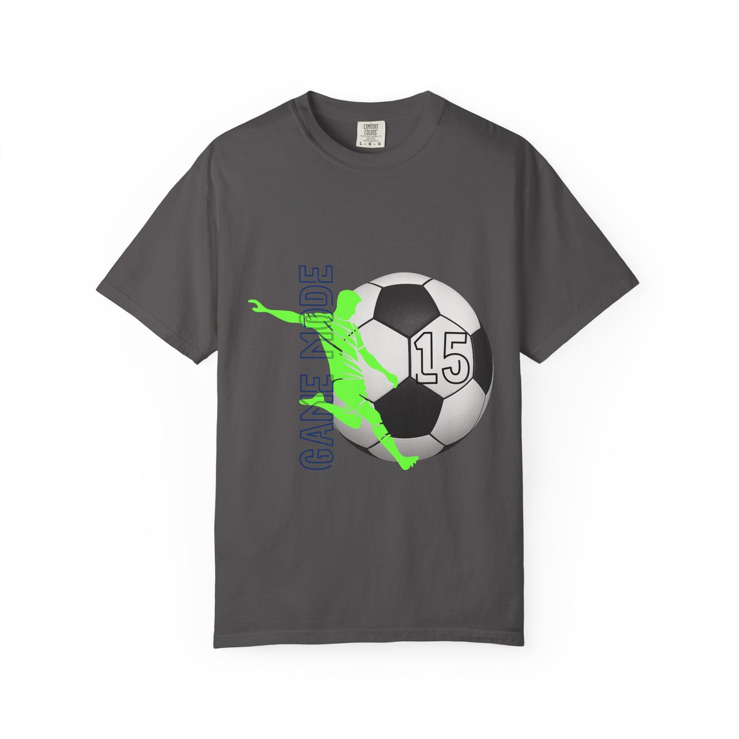 Personalize Unisex Soccer Vintage Touch Garment-Dyed T-shirt