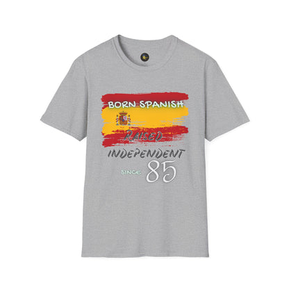 PERSONALIZE Born Spanish Unisex Cotton T-Shirt - Independent Spirit Tee