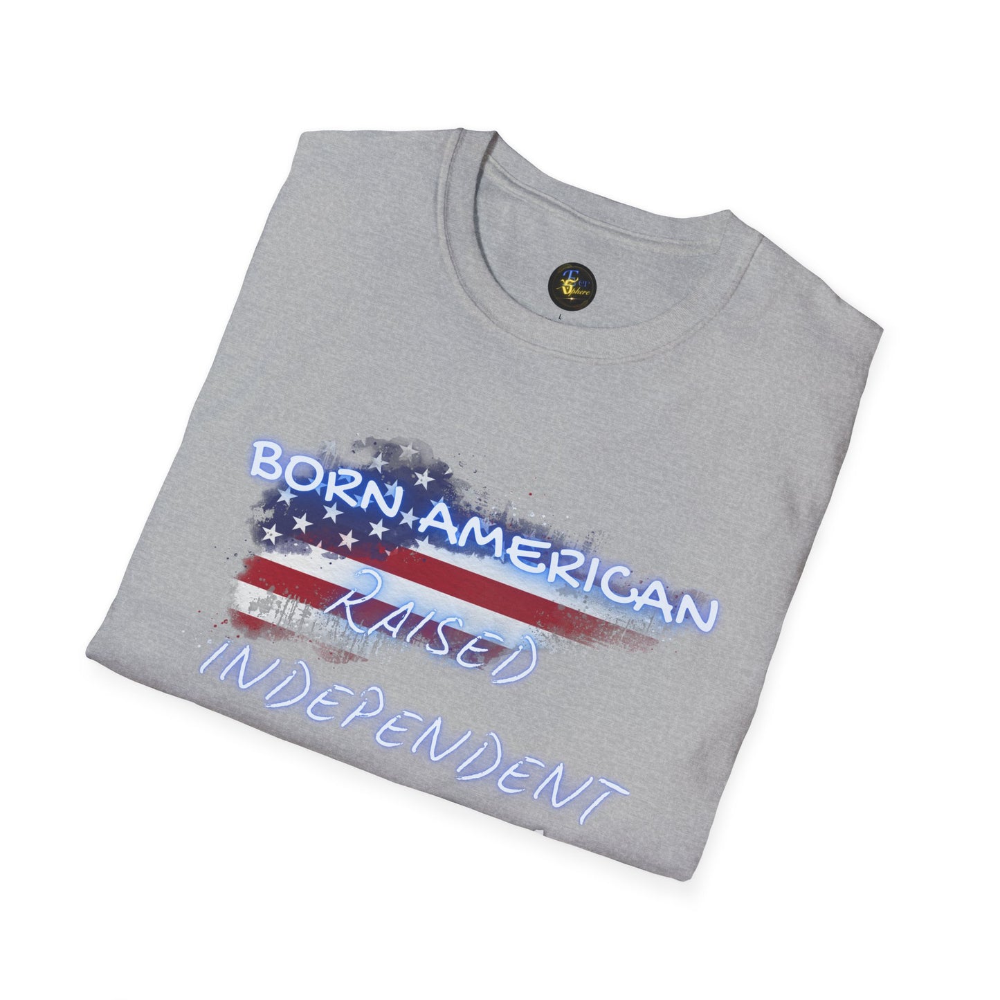 PERSONALIZE Born American Unisex Cotton T-Shirt - Independent Spirit Tee