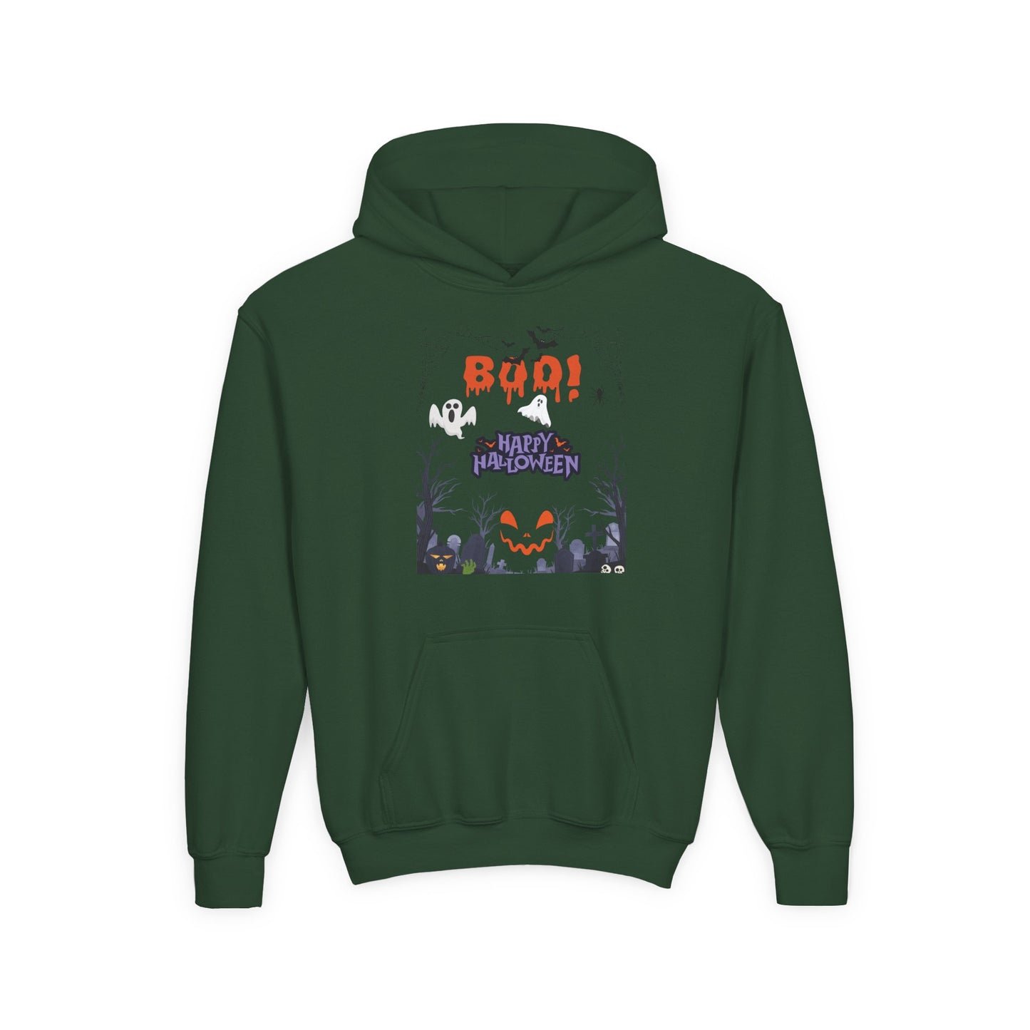 Kids Whispers in the Pumpkin Patch Heavy Blend Cozy Hoodie