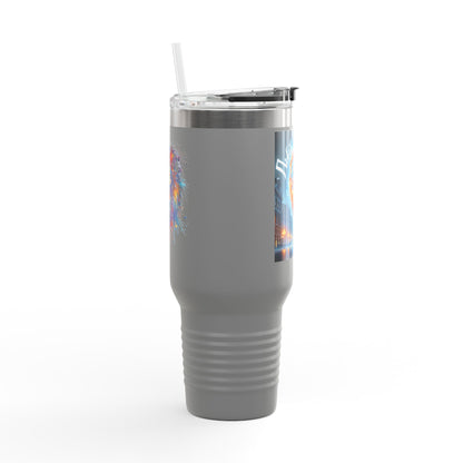 Lviv UA Vibrant Insulated Travel Mug, 40 oz