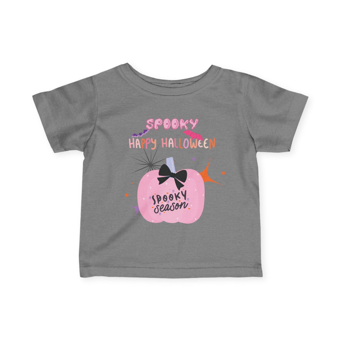 Baby Pretty in Pink Spooky Season Tee