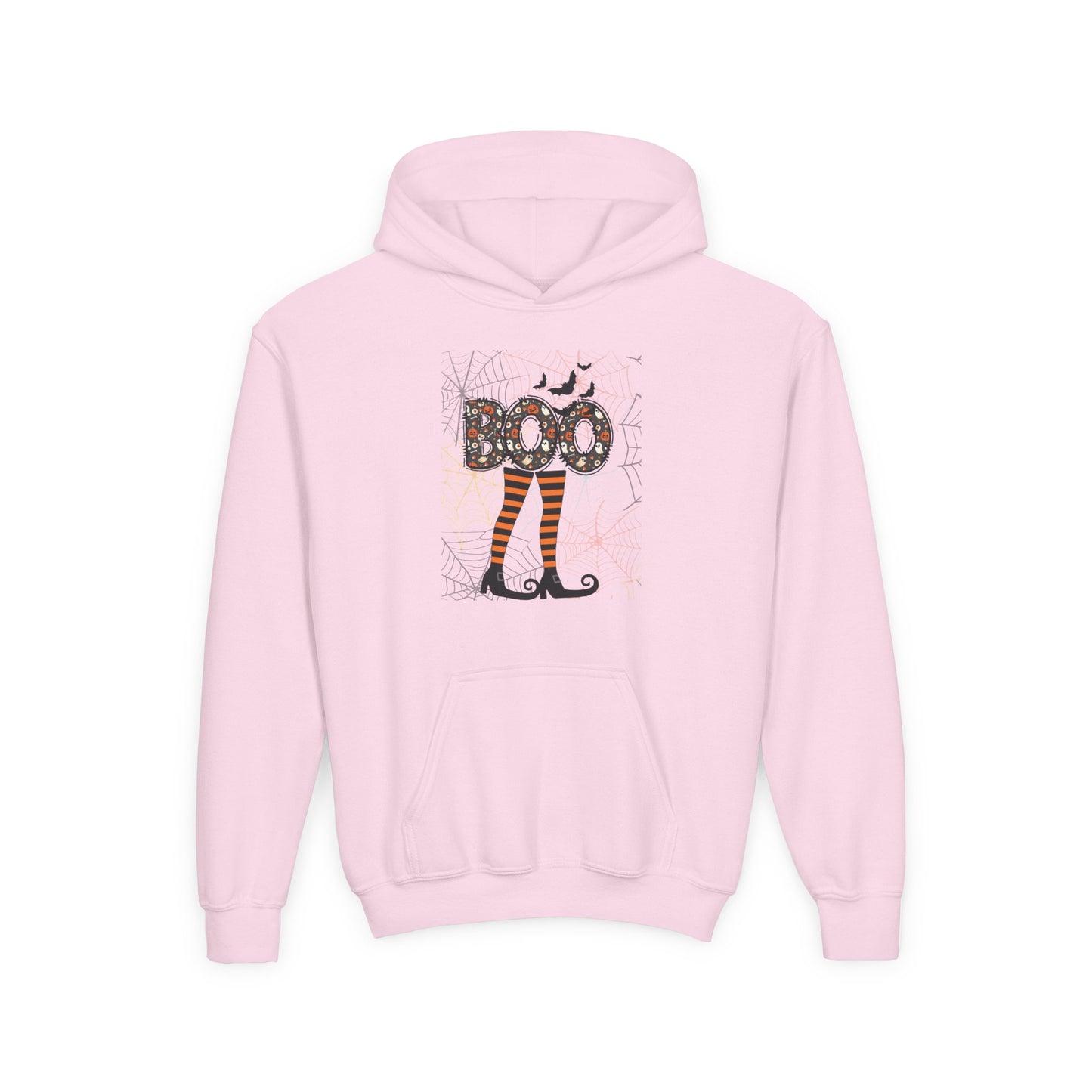 Kids Boo Crew Witch Feet Heavy Blend Cozy Hoodie