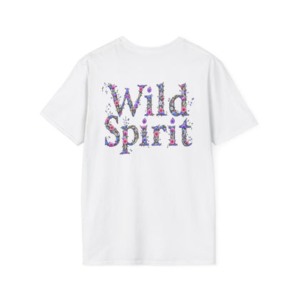 Wild Spirit Butterfly V-Neck Tee for Women