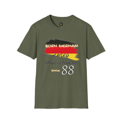 PERSONALIZE Born German Unisex Cotton T-Shirt - Independent Spirit Tee