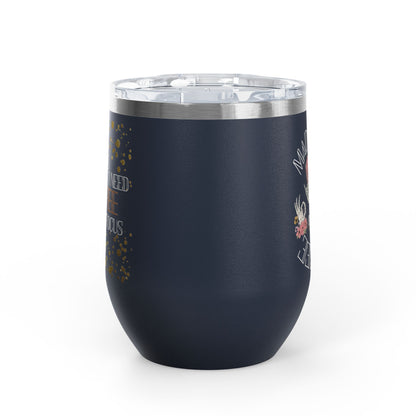 Skull Madness with Flowers Travel Mug 12oz