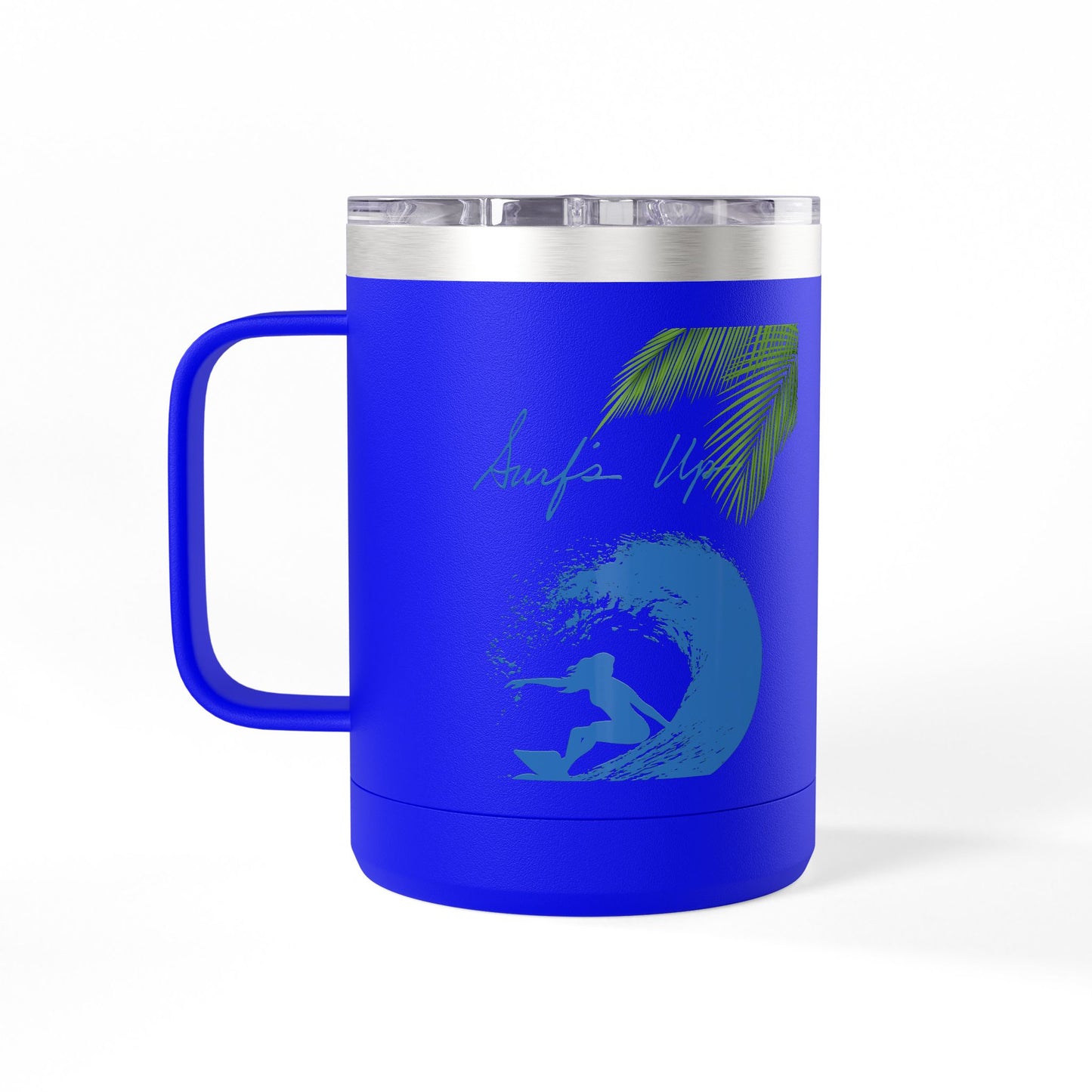 Surfing  Girl Mug Tumbler, 15oz