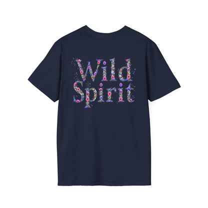 Wild Spirit Butterfly V-Neck Tee for Women