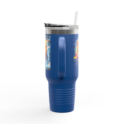 Lviv UA Vibrant Insulated Travel Mug, 40 oz