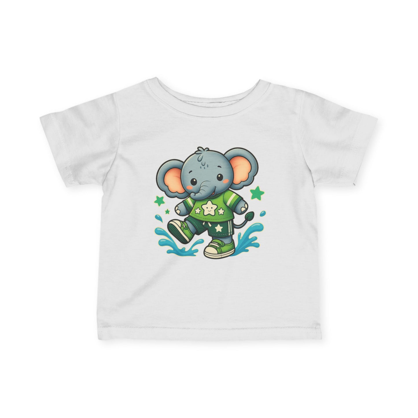 Baby Splash & Dash Elephants Tee