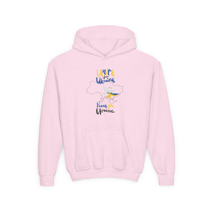 Kids Peace for Ukraine Heavy Blend Cozy Hoodie