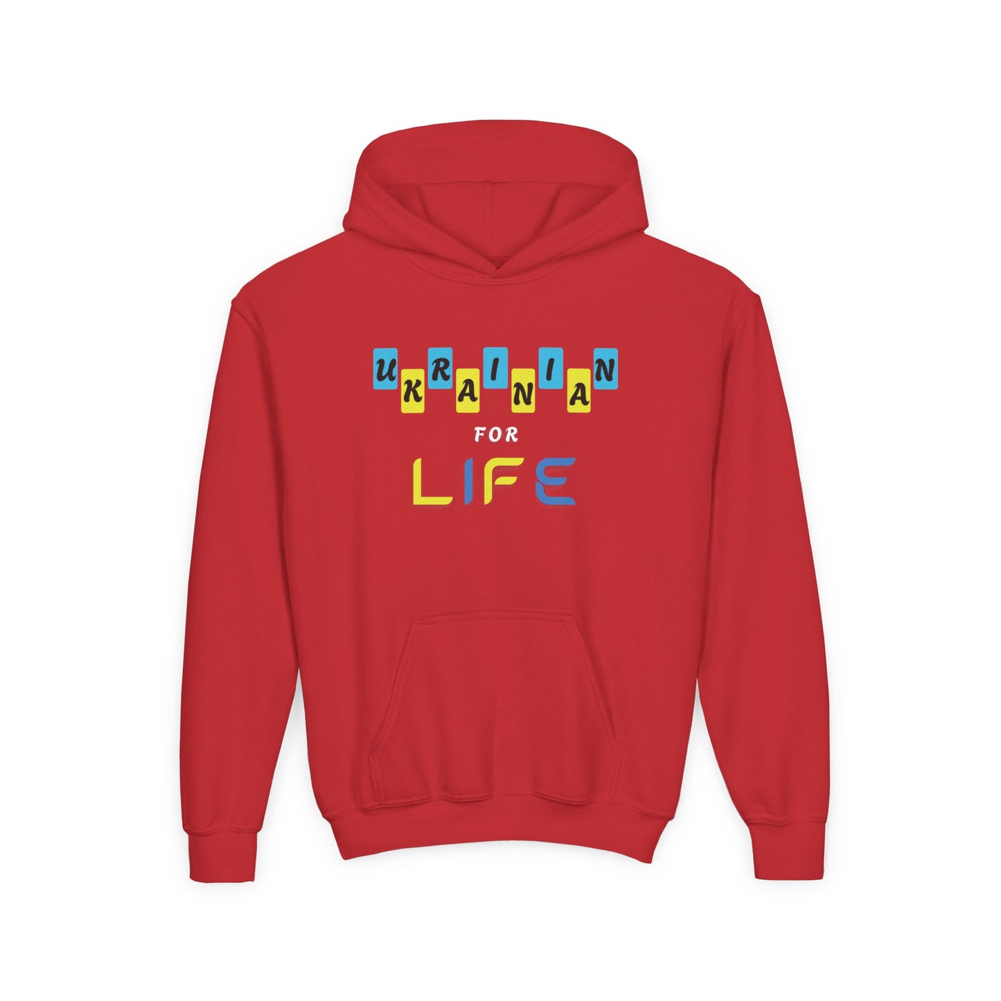 Kids Ukrainian for Life Heavy Blend Cozy Hoodie