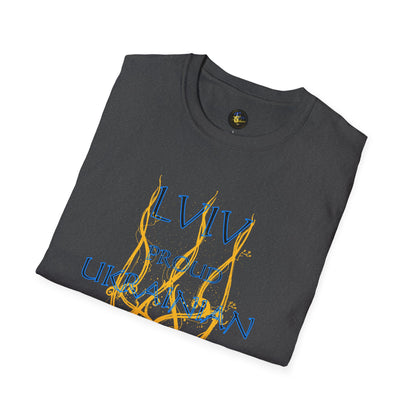 PERSONALIZE Trident of Flame – Slava Ukraini - Unisex Cotton T-Shirt