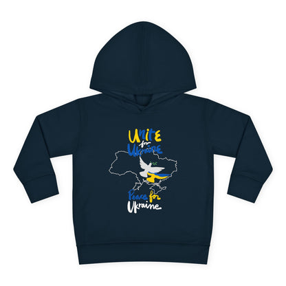 Toddler Peace for Ukraine Design Fleece Hoodie