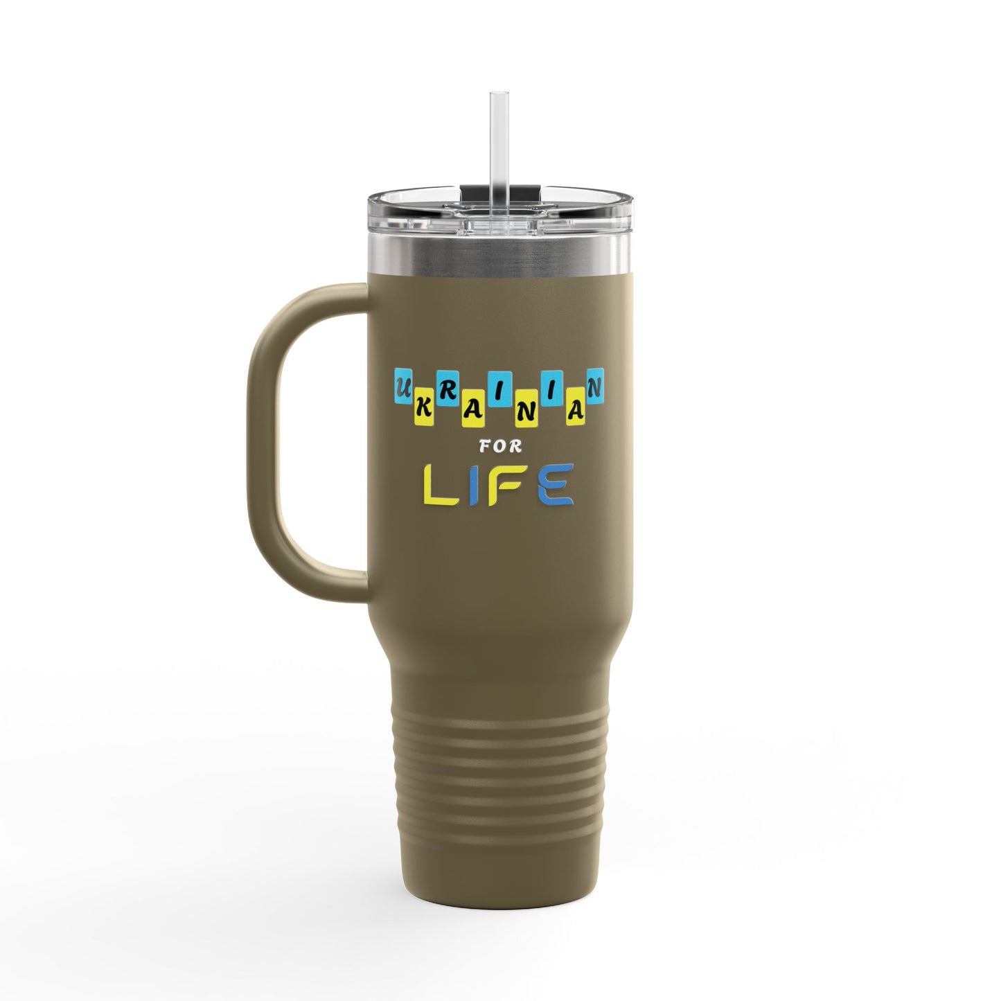 Ukrainian for Life Travel Mug, 40oz