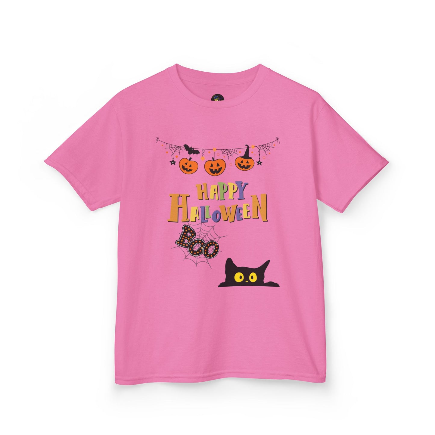 Kids Black Cat & Pumpkin Patch Tee
