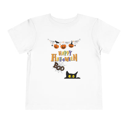 Toddler Black Cat & Pumpkin Patch Tee