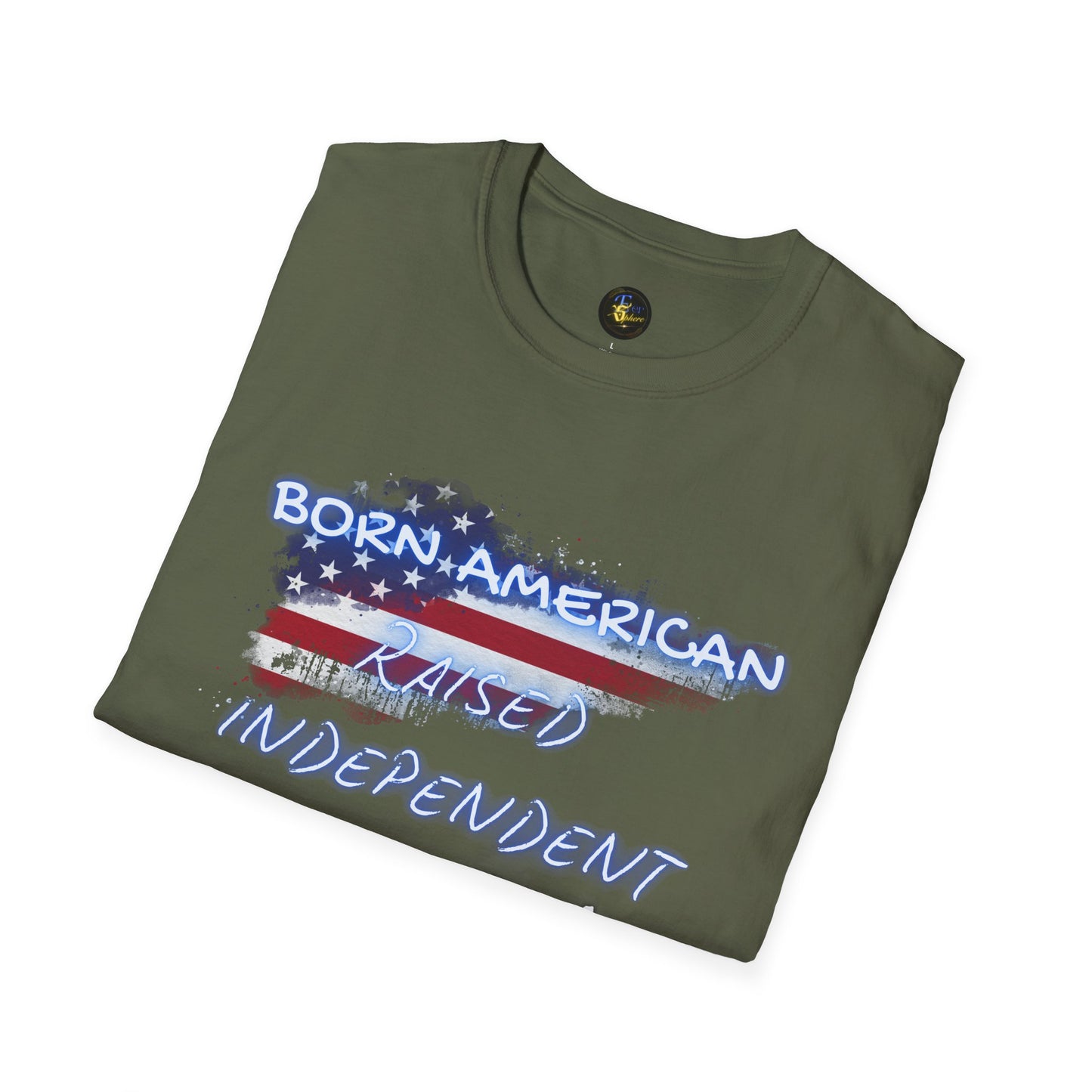 PERSONALIZE Born American Unisex Cotton T-Shirt - Independent Spirit Tee