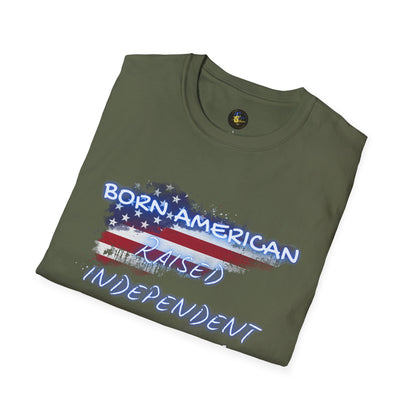 PERSONALIZE Born American Unisex Cotton T-Shirt - Independent Spirit Tee