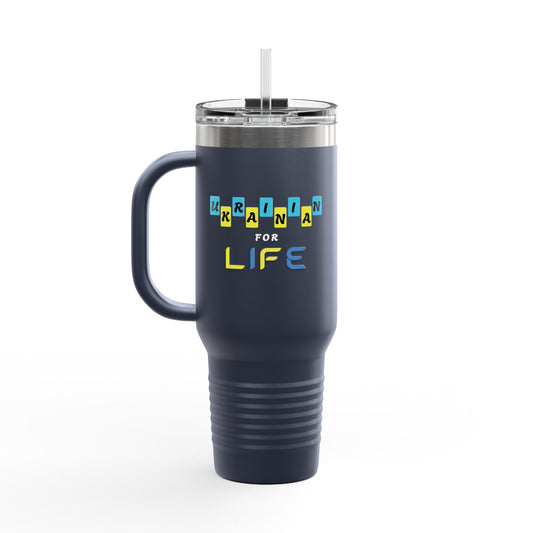 Ukrainian for Life Travel Mug, 40oz