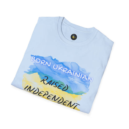 PERSONALIZE Born Ukrainian Unisex Cotton T-Shirt - Independent Spirit Tee